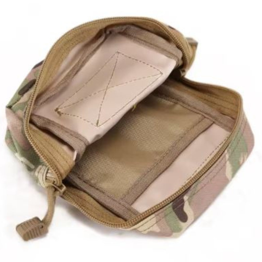Tactical Molle SystemTactical Molle System Medical Pouch 1000D Nylon Utility EDC PackMolle designed for attaching to other Molle systems, such as Assault vest, large bags and so onEasy to carry or connect it to your assault gearRugged Durability and Range Gear